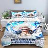 3-piece ONE PIECE Monkey D. Luffy Cartoon Bedding Set (duvet Cover and Pillowcases), Extra-large/large Size, Polyester, Machine