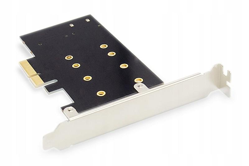 Karta Rozszerzeń (Kontroler) DIGITUS M.2 NGFF/NVMe SSD PCIe 3.0 SATA  80, 60, 42, 30 Mm