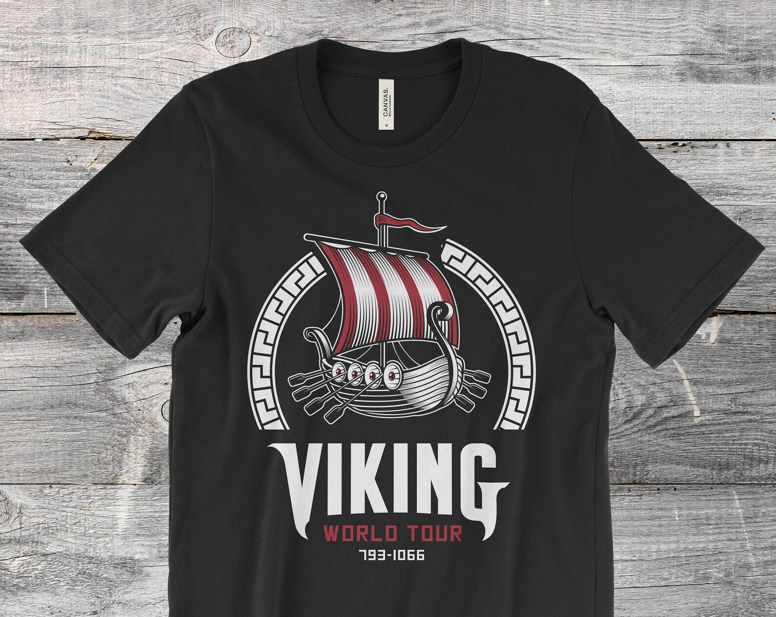 Viking Warrior Valhalla Nordic Odin Norse Vintage Vikings Costume Symbol Gifts T-Shirt, Celtic, Mythology, Viking Nordish, Thor, Viking Tour 160