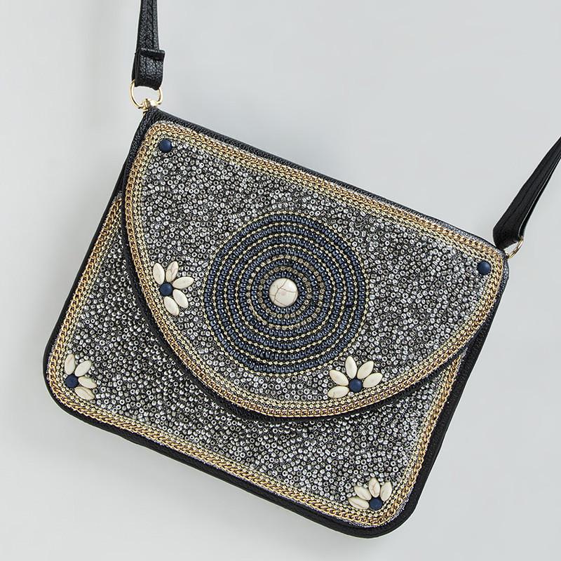 Bohemian Style Crossbody Bag With Shell Decoration For Daily Casual Wear