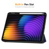 For Xiaomi Pad 7 Pro/Xiaomi Pad 7 ENKAY Tri-Fold Stand Tablet Case PU Leather+TPU Smart Cover with Pencil Holder