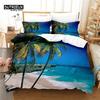 Coconut Tree Bedding Set, 3Pcs Duvet Cover Set, Soft Comfortable Breathable Duvet Cover, For Bedroom Guest Room Decor