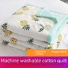 Blanket Stylish Summer Polyester Fiber Fill Water Wash Cotton For Indoor Use