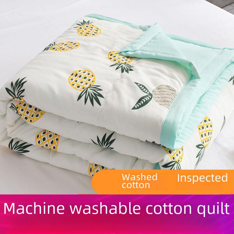 Blanket Stylish Summer Polyester Fiber Fill Water Wash Cotton For Indoor Use