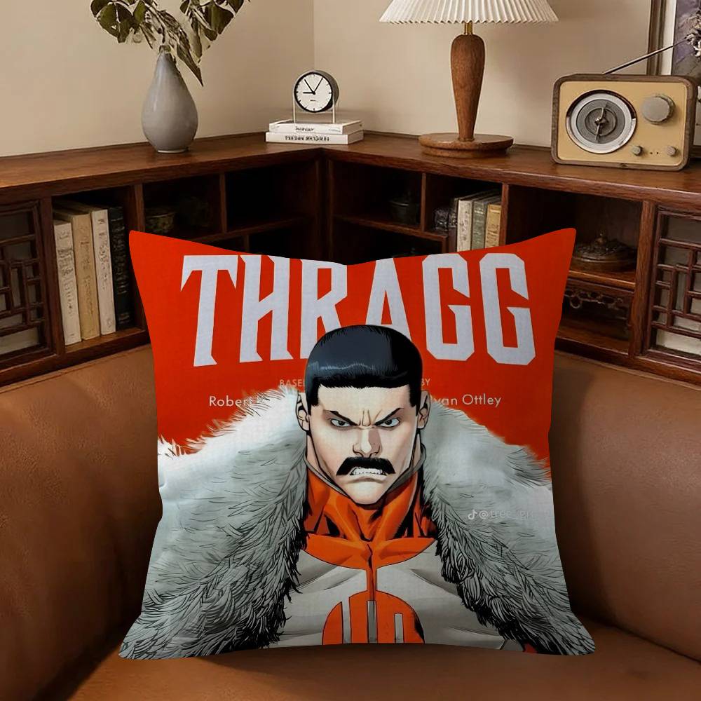 Anime IInvincible OOmni Man Cushion Pillow Cushion Cover Pillowcase Living Room Sofa Home Decor Customized