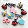 10τμχΝέο Beetle Butterfly Dragonfly Flying Bird Resin Διακοσμητική επίπεδη πλάτη Diy φουρκέτα Αξεσουάρ κατασκευής κινητό τηλέφωνο Επίπεδη πλάτη
