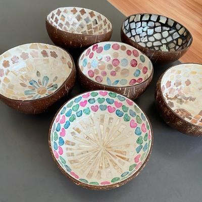 Foyer Key Storage Tray Shell Coconut Shell Salad Bowl Nordic Style Tabletop Ornaments Home Decoration