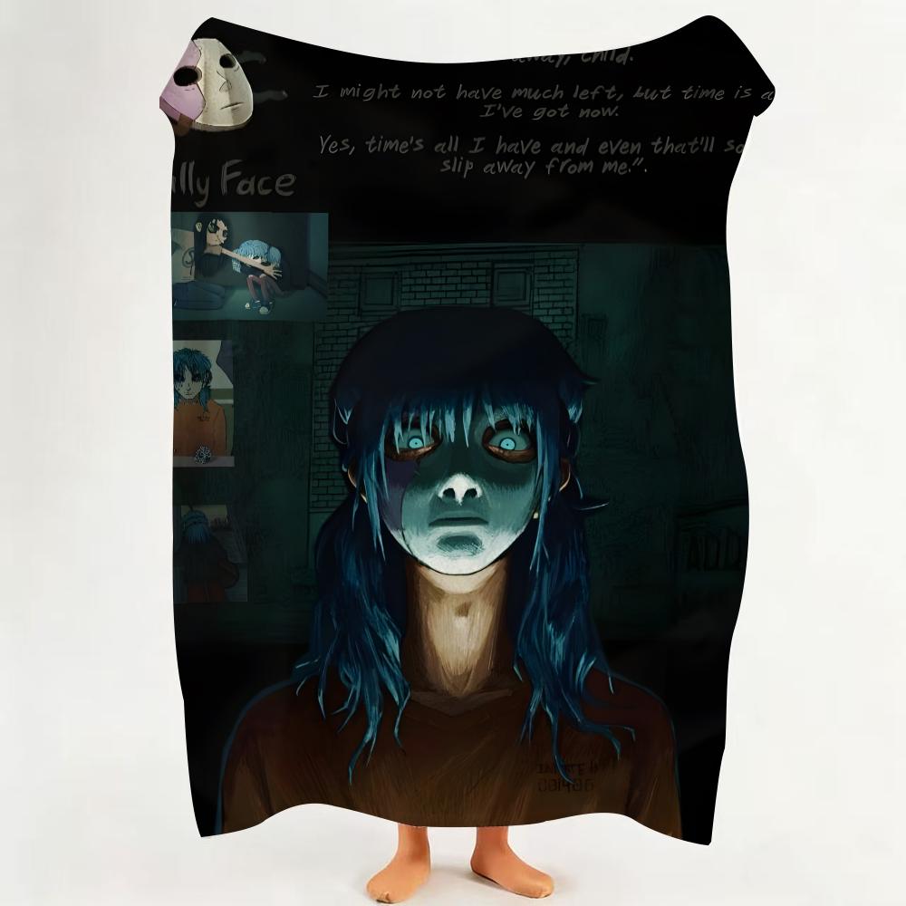 Game S Sally F Face Throw Flannel Throw Blanket Suitable for Sofa Living Room Bedroom