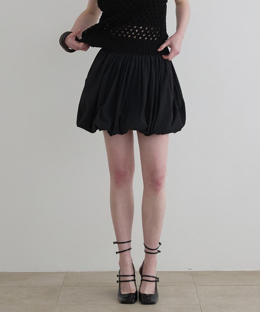 SSEMI Balloon Skirt - Black