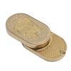 Dragon Pattern Fingertip Slider Toy Portable Fingertip Push Card Toy Stainless Steel Push Card