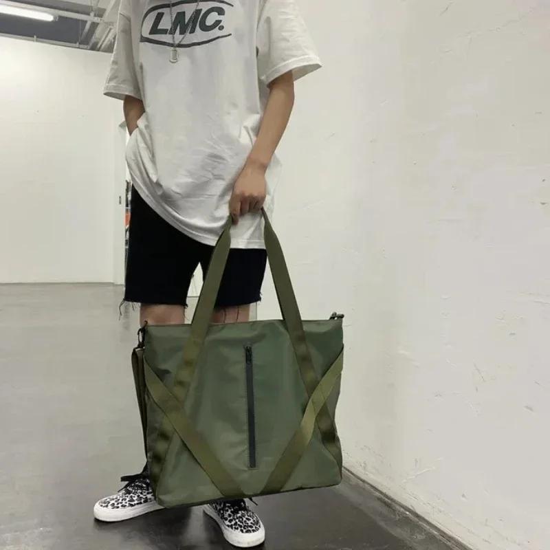 Large Capacity Shopping Bags for Women Tote Bags Nylon Female Shoulder Bag Retro Mens Handbags Travel Shoulder Bag