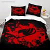 3D Printed Natsu Fairy Tail, Animation, Double Room, King Size Bed, Down Duvet Cover, Pillowcase, Boys And Girls,