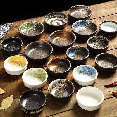 2pcs Dishes for Household Round Seasoning Dishes Dipped In Soy Sauce Vinegar Dishes for Restaurant Side Dishes and Snacks
