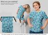 oneOone Baumwoll-Flex Hellblau Stoff Asiatisch Suzani Patchwork-Materialien Druck Nähstoff Pro Meter 40 Zoll