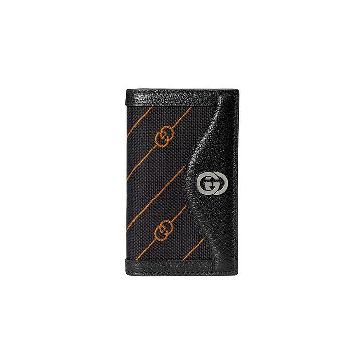 

Gucci Interlocking Double G Logo Flap Wallet Men Wallet Orange Black 751888-FAB7D-1066 Gift Set(Basic Set+Box+Shopping Bag)