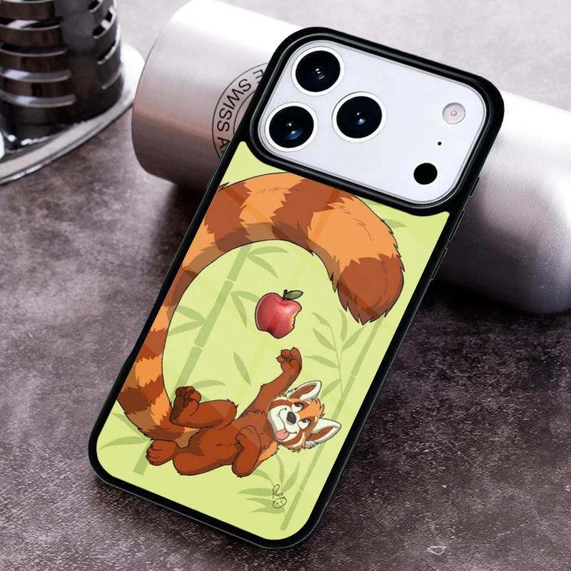 Red Panda Phone Case for iPhone 17 16 15 Pro Max Air 14 13 12 11 Plus Shockproof Capa Cover