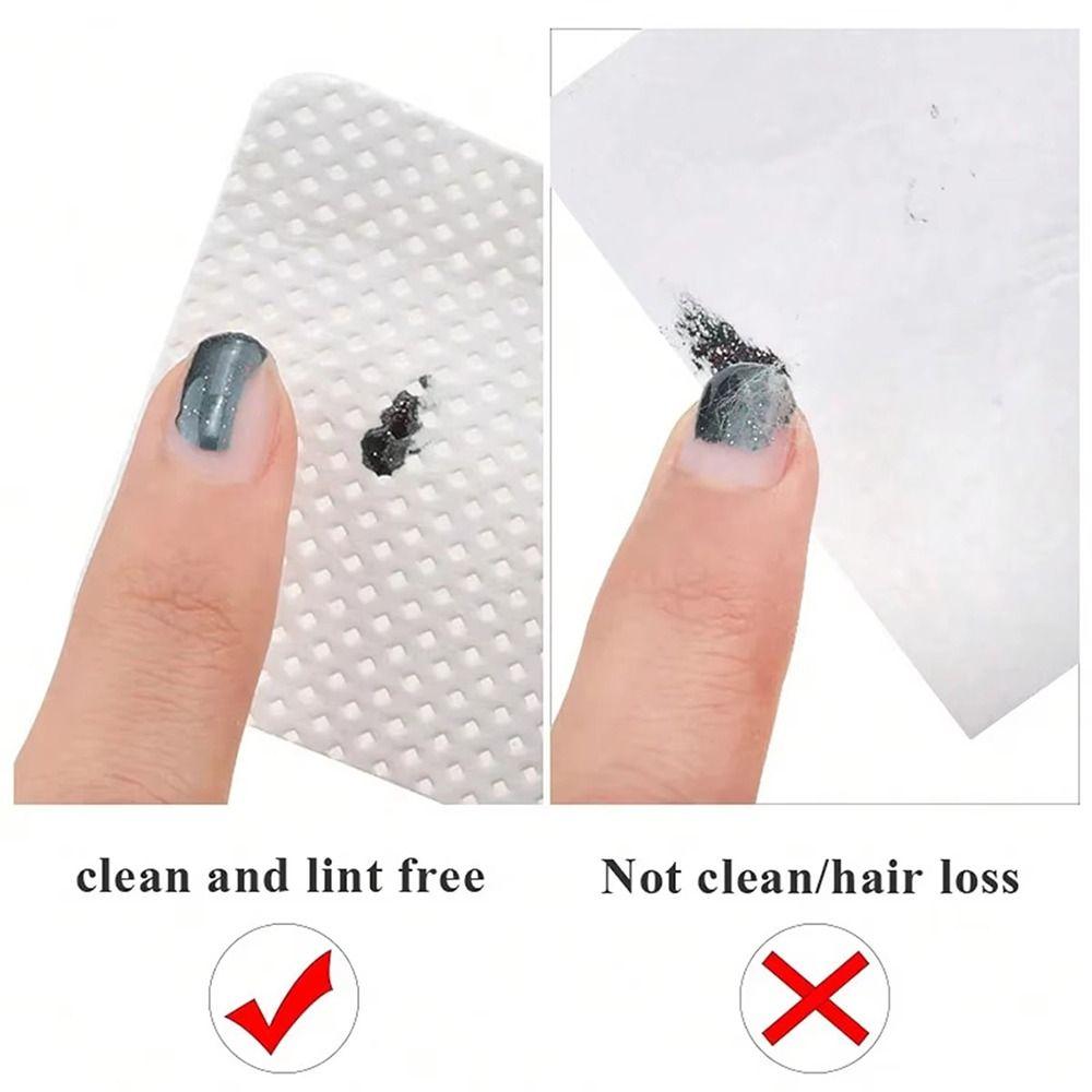 200Pcs/Box Lint Free Clean Cotton Tablet Non-Woven Fabric Eyelash Extension Nail Glue Wipes Cleaner Cloth