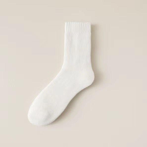 1/3 Paar Herren Winterwollsocken Warme Verdickte Wollsocken Baumwolle Einfarbig Kältefest Schnee Hohe Qualität Kaschmirsocke