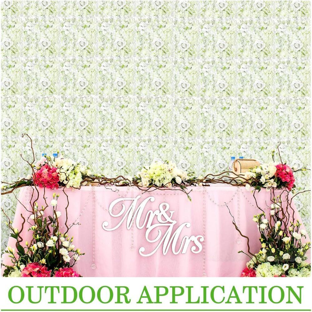 Handmade Artificial Flower Wall Panels Realistic Rose Wedding Background  Baby Shower