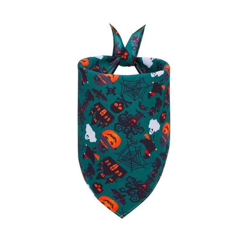 Haustier Halloween Sabberhandtuch Katze Hund Dreieckstuch Dekoration Schal Haustierbedarf für Halloween