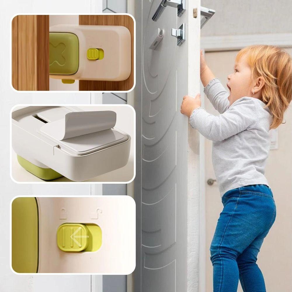 Anti-Pinch Design Dual Safety Door Stoppers Self-adhesive Silicone Doorstop Home Safety