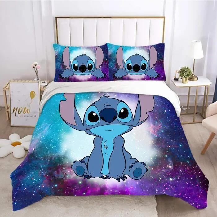 

Home Textile Three-Piece Starry Sky Cartoon Digital Printing Quilt Pillowcase Bedding 140 * 210