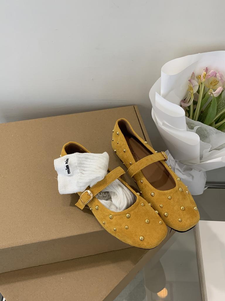 THEDOUDOU Xiaoxiangfeng willow nails square head with Mary Jane shoes 2025 spring new retro flat shoes