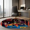 Steven Rhodes Printed Round Rug Carpet Chair Rug Area Rug Entryway Doormats,for Office Chair Living Room Bedroom Kitchen Room.