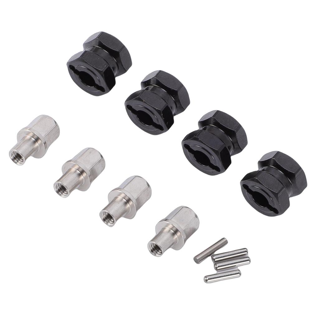 4 Pcs 12mm RC Hex Hub Extension Electrophoresis Treated Hex Drive Adapter Spacers for 1Celsius10 RC Crawler
