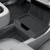 For 25Tesla Model Y Standard Central Control Storage Box Large Capacity Under Console Armrest Organizer Tray TPE Protection Mat