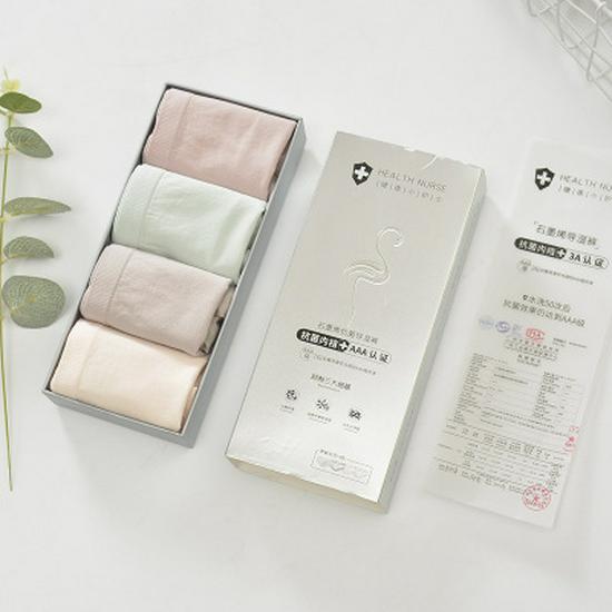 

Женские бесшовные трусы-брифы из графена с антибактериальными и влагоотводящими свойствами One size (80-160 jin)