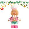 Lebkuchen Plüschtier Weihnachtsdekorationen Lebkuchen Plüsch Weiche Kuschelpuppe Heimdekorationen für Familie Kinder Freunde Kleinkind