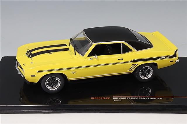 Ixo Scale Chevrolet Camaro Yenko SYC 1969 Yellow 1/43