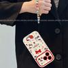 iPhone17 Pro Case 2026 New Year Style: Apple 16 Silicone Heart Bow Cat Design, Full Coverage