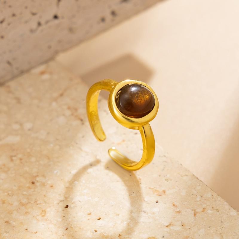 Square Zircon Adjustable Crystal Toe Rings Set Simple Opening Toe Ring for Women Friend Surprise Gift коричневый