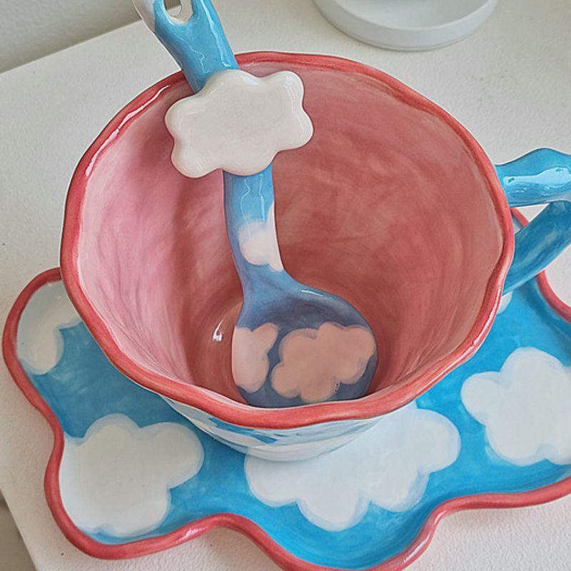 Deulkkot Ceramic Sky Cloud Spoon