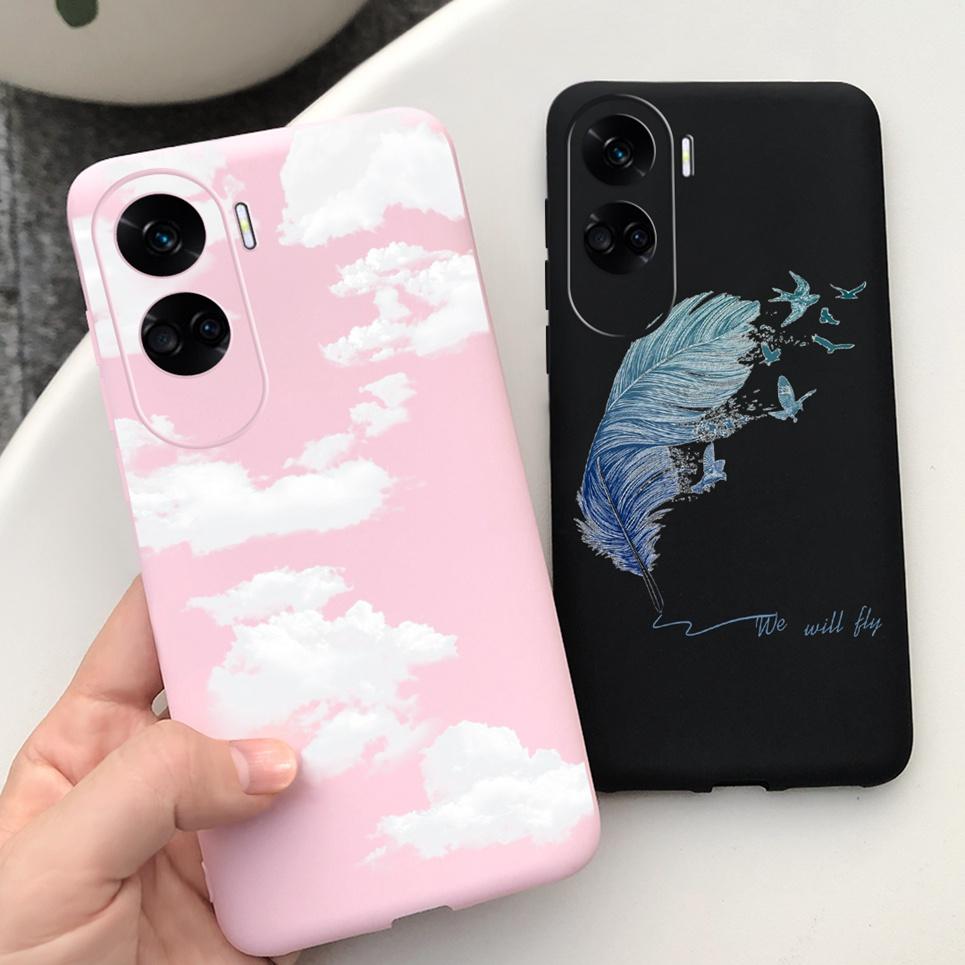 Case For Honor 90 Lite Honor X50i Cover Shockproof Back Coque Women Fashion Flower Butterfly Capas for Huawei Honor90 Lite Cover