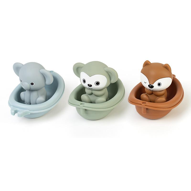 Baby Bath Toys for Kids 6Pcs/Set Rubber Animals Children's Bathroom Water Bathtub Toys Toddler Summer Swimming Pool Squeeze Toys