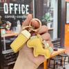 Portachiavi in Pelle con Ciondolo Pony Cartone Animato: Braccialetto della Ricchezza Immediata per Coppie, Accessorio per Auto e Borsa