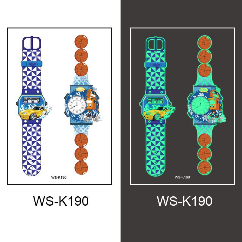 Luminous Waterproof Tattoo Stickers for Kids: Cross, Watch, Boys & Girls Designs