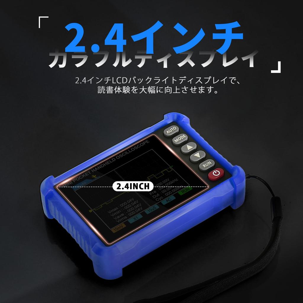 INFURIDER 500kHz Bandbreite Tragbares TFT Handheld Digitales Oszilloskop Hohe Abtastung Lade-Triggerfunktion Oszilloskop, 2,8" Kit, 2,5 MS/S Rate,