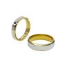 Engagement Rings Set for Men Women Stainless Steel Gold/ CopperColor 4/6 mm Glossy Finger Ring Wedding Jewelry Lover's Gifts