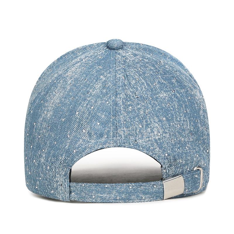 Northwood High Quality Denim Cotton Baseball Caps for Men Women Hip Hop Hat Small Diamond Hip Hop Denim Baseball Hat Blue Trucker Hats