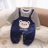 Baby jumpsuit høst langermet ren bomull søte baby høstklær baby høstklær krabbeklær baby jumpsuit