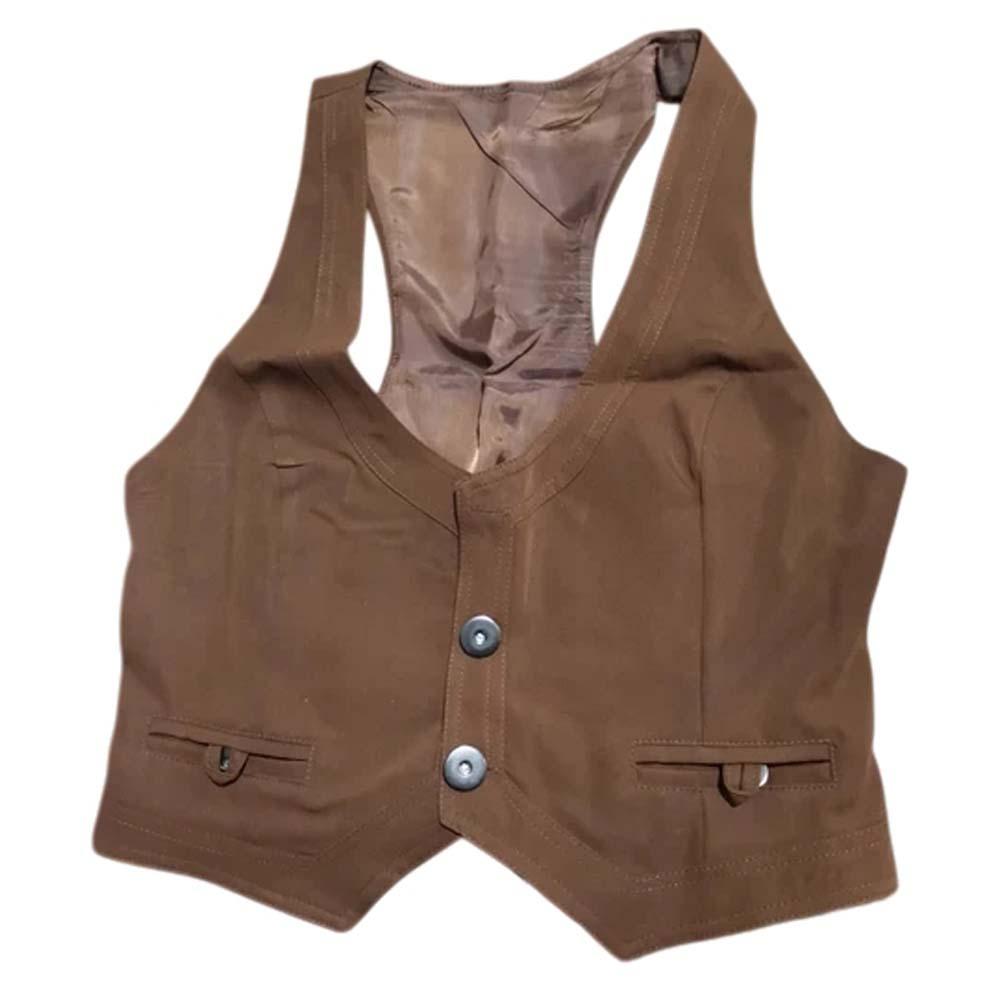 

Suit Vest Buttons Breasted Vest Jacket Cropped Tops Racerback Vest Tuxedo Women Waistcoat Travel L