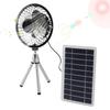 Ventilatore Solare per Campeggio Outdoor Kit Ventilatore con Pannello Solare da 10W Impermeabile Versatile con Supporto Pieghevole per Case Camper Serre Verde