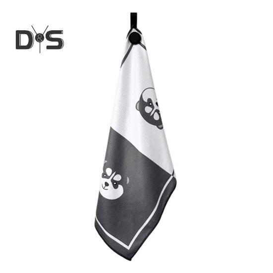 Prosop de golf magnetic cu magnet puternic Microfibră Waffle Sac de golf Prosop imprimat Prosop de golf Detergent pentru mingi de golf