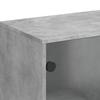 Sideboard with Glass Doors Concrete Grey 69 x 37 x 100 cm
