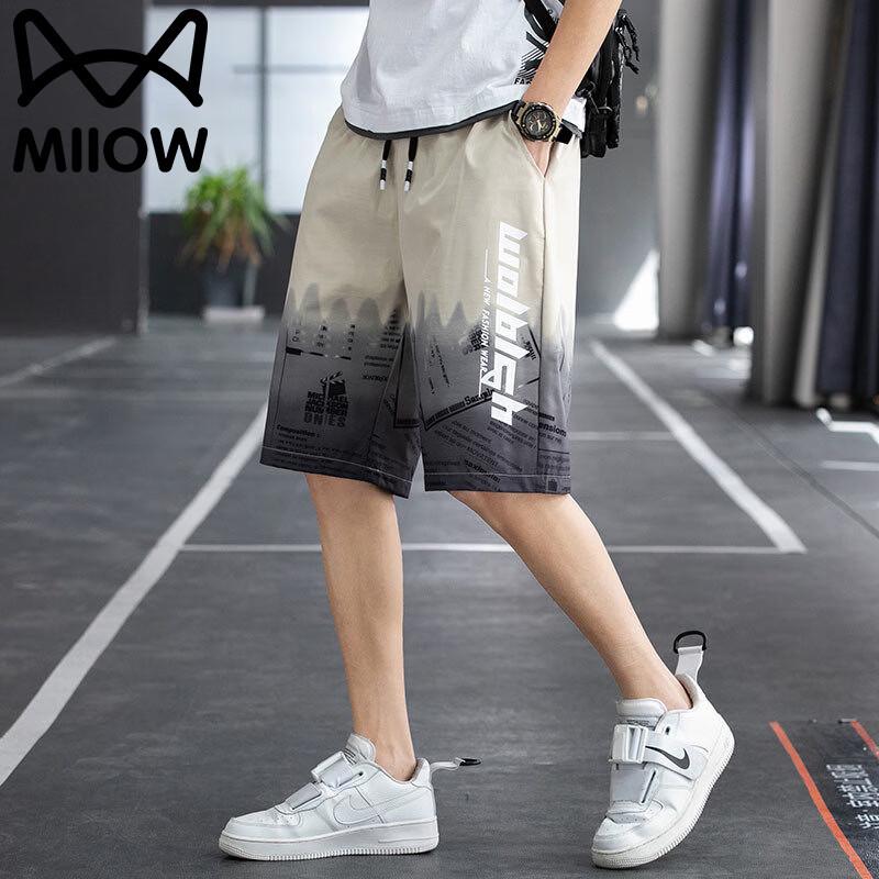 MiiOW Men s Ice Silk Cooling Casual Sports Shorts M