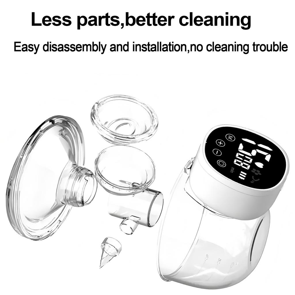 Wearable Breast Pump Electric Handsfree BPA Free USB Charge Milk Collectors Breast Milk Pump Machine,Milk powder bag gift